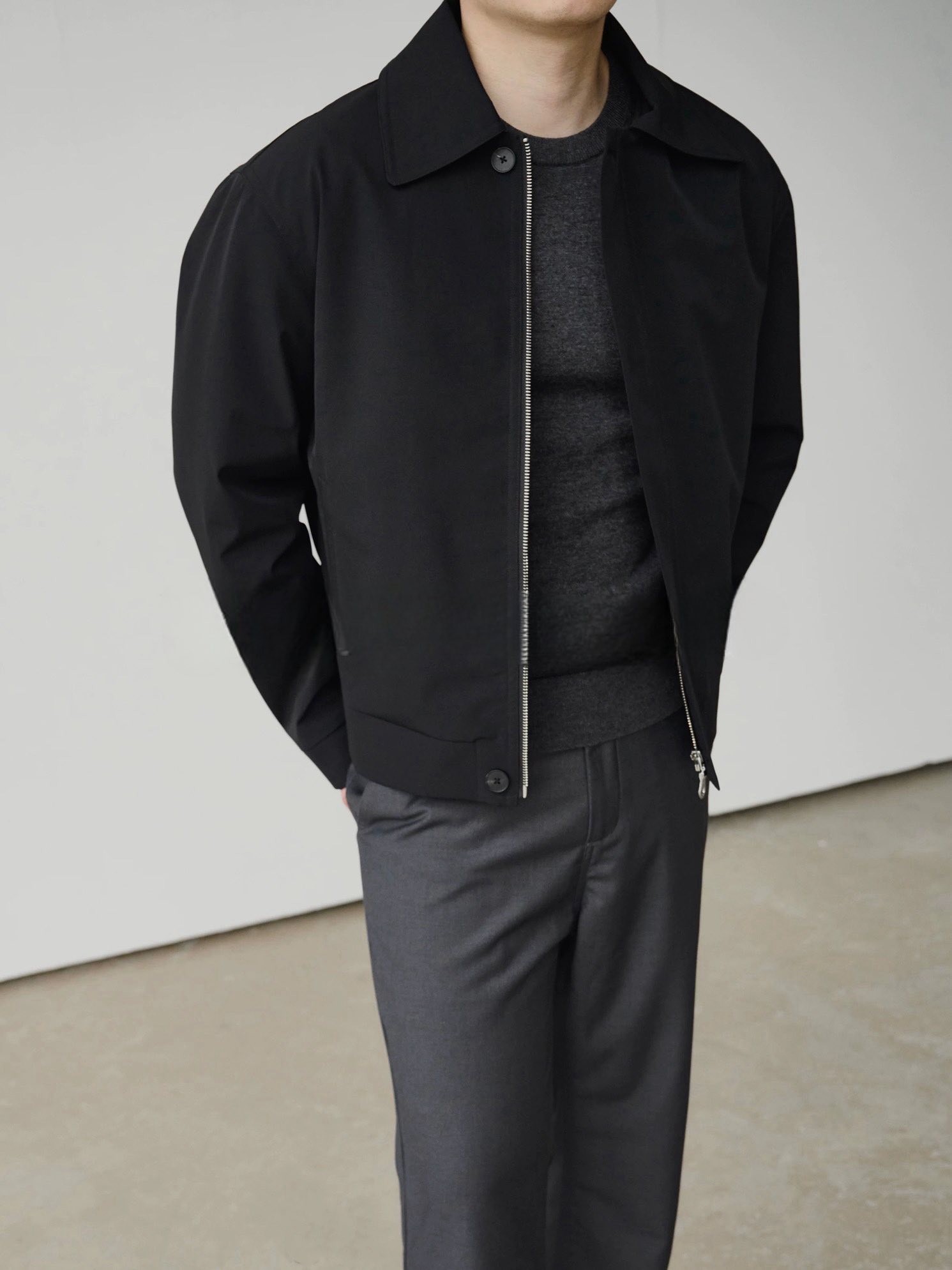 jacket kaki 075 -xám nâu